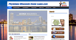 Desktop Screenshot of physicianswisconsinhomeloans.com